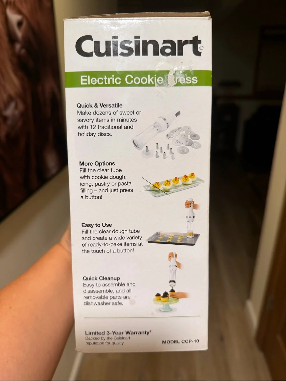 Cuisinart Electric Cookie Press Model CCP-10 Complete Excellent Condition